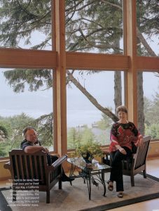 Walt and Kay Covert interviewing for Green Living Magazine for Terraforma Architects